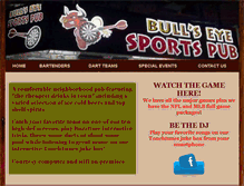Tablet Screenshot of bullseyesportspub.com